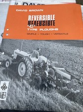 DAVID BROWN C Type Reversible Ploughs  4 Page Brochure Scarce Item Odd Pen Mrk -