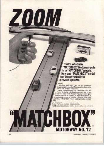 1968 paper matchbox - 1968, ad
