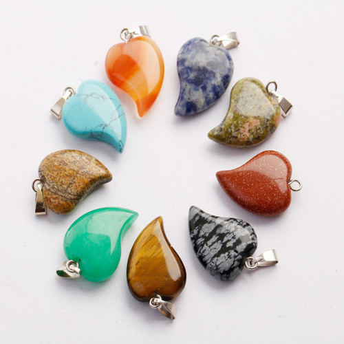 Heart melt quartz - quartz, necklace