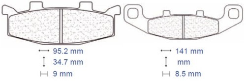 Brake pads carbon - brake,