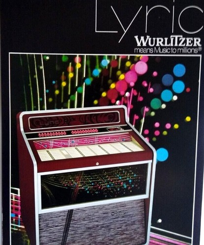 Wurlitzer lyric jukebox flyer - jukebox,