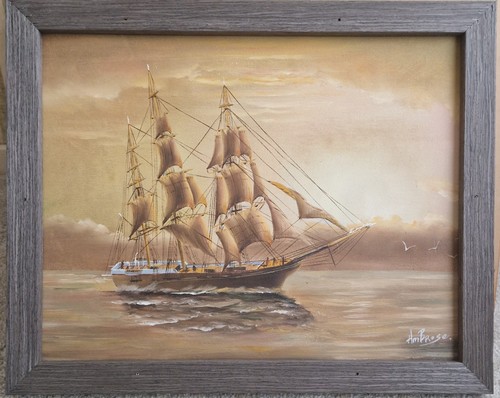 Original vintage maritime - vintage, oil