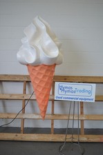 Ice Cream Cone Wall sign Illuminated Heavy Fibreglass 1.7m 2 available FREE P+P