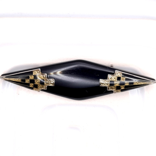 Vintage black plastic art deco - vintage,