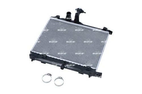 Engine cooling radiator with - engine,