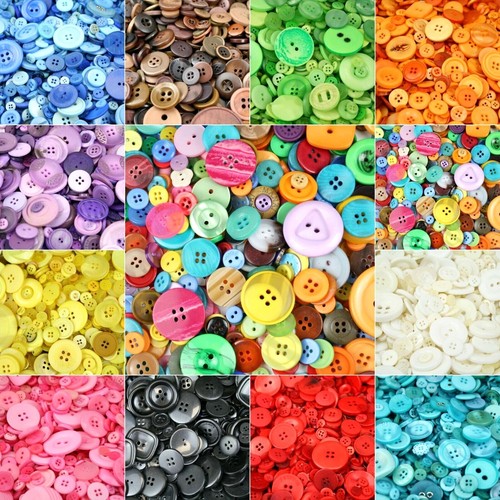 Assorted mixed buttons - assorted,