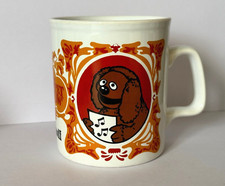 Rare Original Vintage Retro Kiln Craft The Muppets ROWLF Cup / Mug 1970's