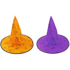Halloween Witches Hat - House Party Fancy Dress Costume Wizard Kids Adult