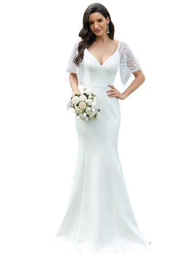 Elegant neck ruffle sleeves - elegant,