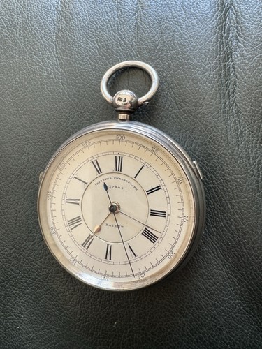 Solid silver chronograph - silver,