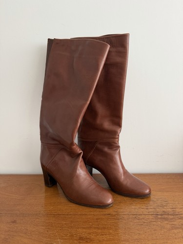 Vintage 1970s brown leather - vintage,