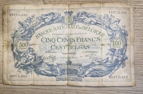 Vintage belgian 500 - vintage, francs/100