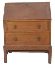 Oak Bureau Vintage Priory  Golden Oak Desk Chest " Crewe"