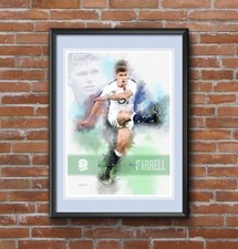 Owen Farrell Rugby Art Print