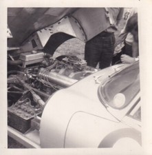 JAGUAR E-TYPE WITH 7-LITRE ENGINE, CASTLE COMBE CIRCUIT, 15th.AUG 1964 PHOTO.