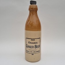 Antique stoneware ginger - stoneware, beer