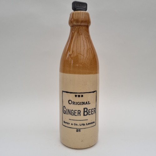 Antique stoneware ginger beer - stoneware,