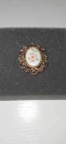 Vintage gold toned floral - vintage,