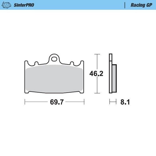 Motomaster fnt left pro rac - left,