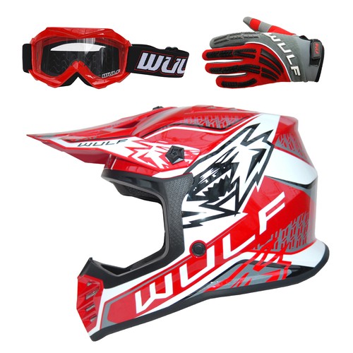 Wulfsport air red kids mx - air-x,