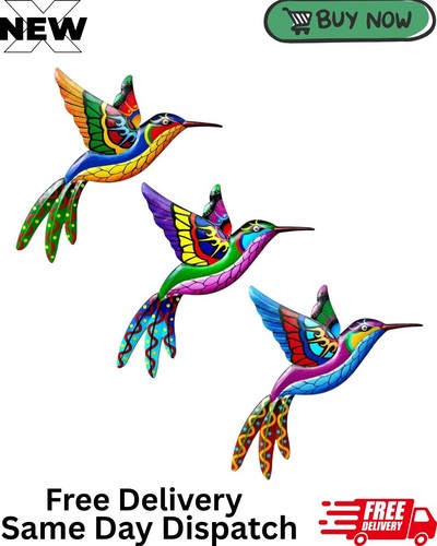 Metal hummingbird wall decor - metal,