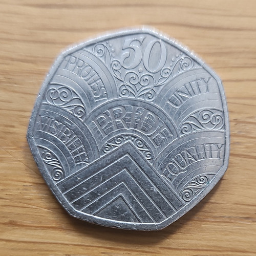 Platinum jubilee 2022 50p - platinum,