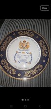 Ainsley Queen Mother Commemorative Plate 11in Limited Edition