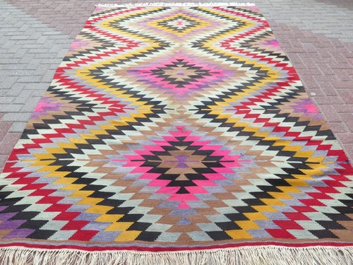 Vintage turkish kilim rug - turkish,