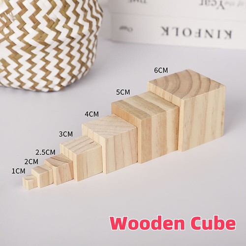 Wood cubes 8mm 10mm 80mm - wood,