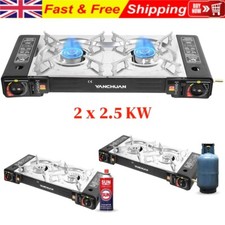 Portable double burner hob - double,