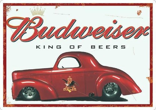 Budweiser car retro - car, beer