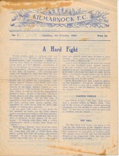 Kilmarnock v Partick Thistle (Scottish League) 1954/1955