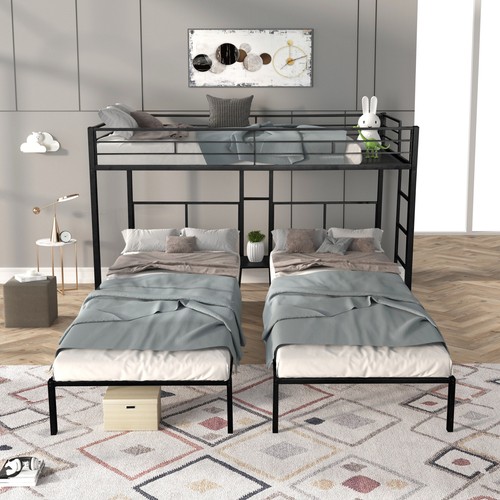 Shaped triple bunk - bunk, bed