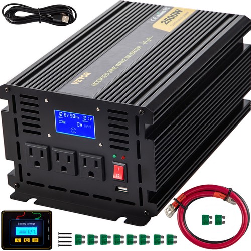 Vevor 2500w 12v ac120v - 12v, to