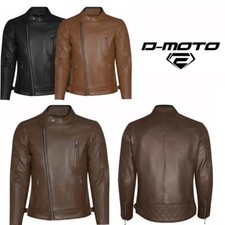 Men leather motorcycle racer - leather,
