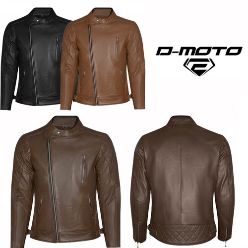Men leather motorcycle racer - men's,