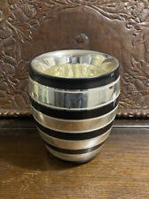 Antique Mercury Glass vase – Decorative Banded vase – antique glassware