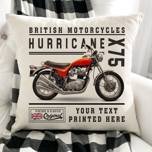 Personalised motorbike cushion - personalised,