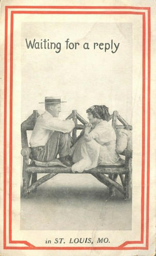 Courting couple bench - courting,