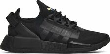 Original Mens Adidas NMD_R1.V2 NMD R1 Black Silver Trainers GX3777