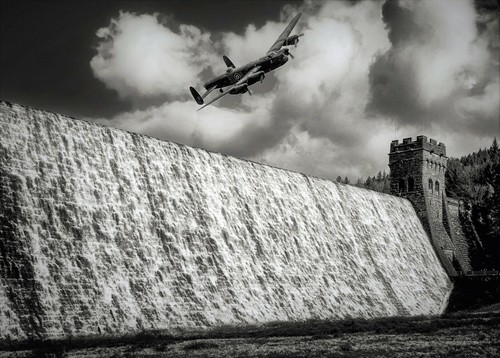 Dam busters bomber plane world - dam,
