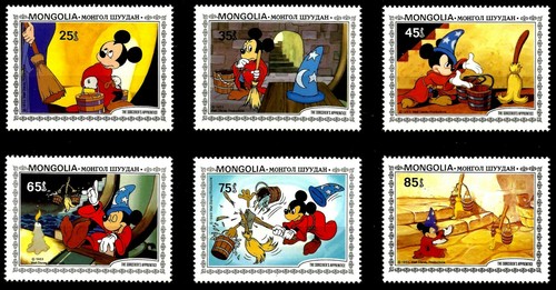 Disney stamps mongolia - disney, mongolia,
