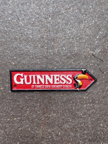 Guinness cast iron sign - guinness,