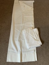 Small Ivory Pleat Top Pair Of Curtains 100 Cm Wide X 150 Cm Drop