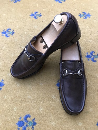 Gucci loafers leather shoes - leather,