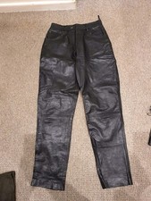 Vintage Skin Tones Genuine Leather Trousers Biker/Rock size 14