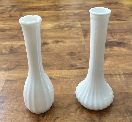 Vintage milk glass - vases, set