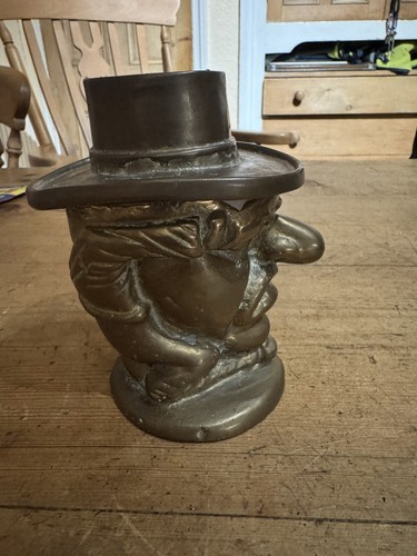 Vintage brass big nose man - brass,