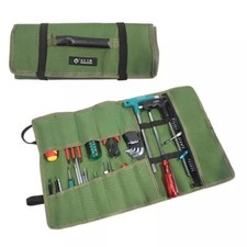Electrician Tool Bag with Smooth Zipper Roll Pouch Spanner Wrench Organizer