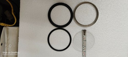 Chrome bezel glass - glass, kit